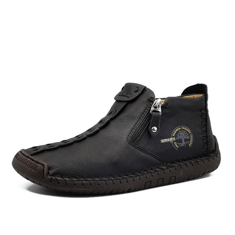 Chaussure mocassin plein air à semelle et fermeture éclair