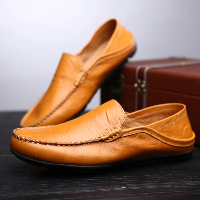 Mocassins décontractés en cuir synthétique pour hommes