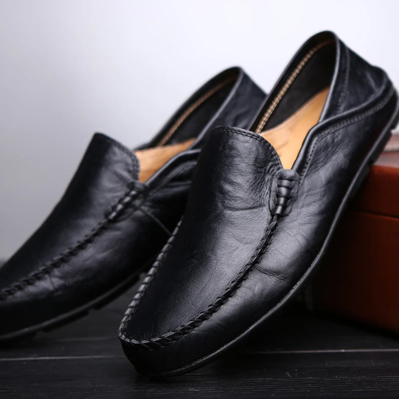 Mocassins décontractés en cuir synthétique pour hommes