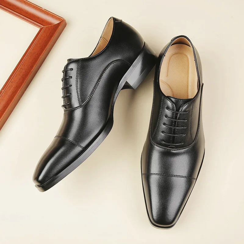 Mocassin Richelieu en cuir pour hommes