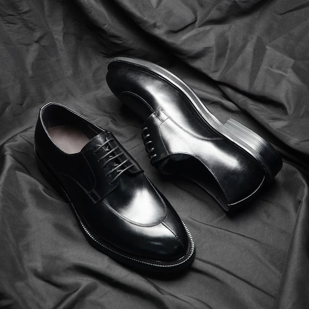 Mocassin Derby demi-chasse en cuir hommes