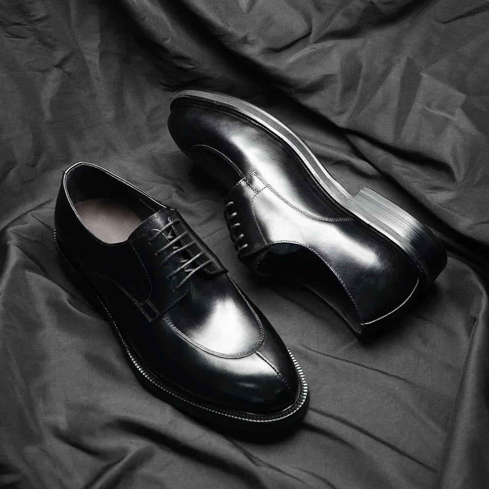 Mocassin Derby demi-chasse en cuir hommes