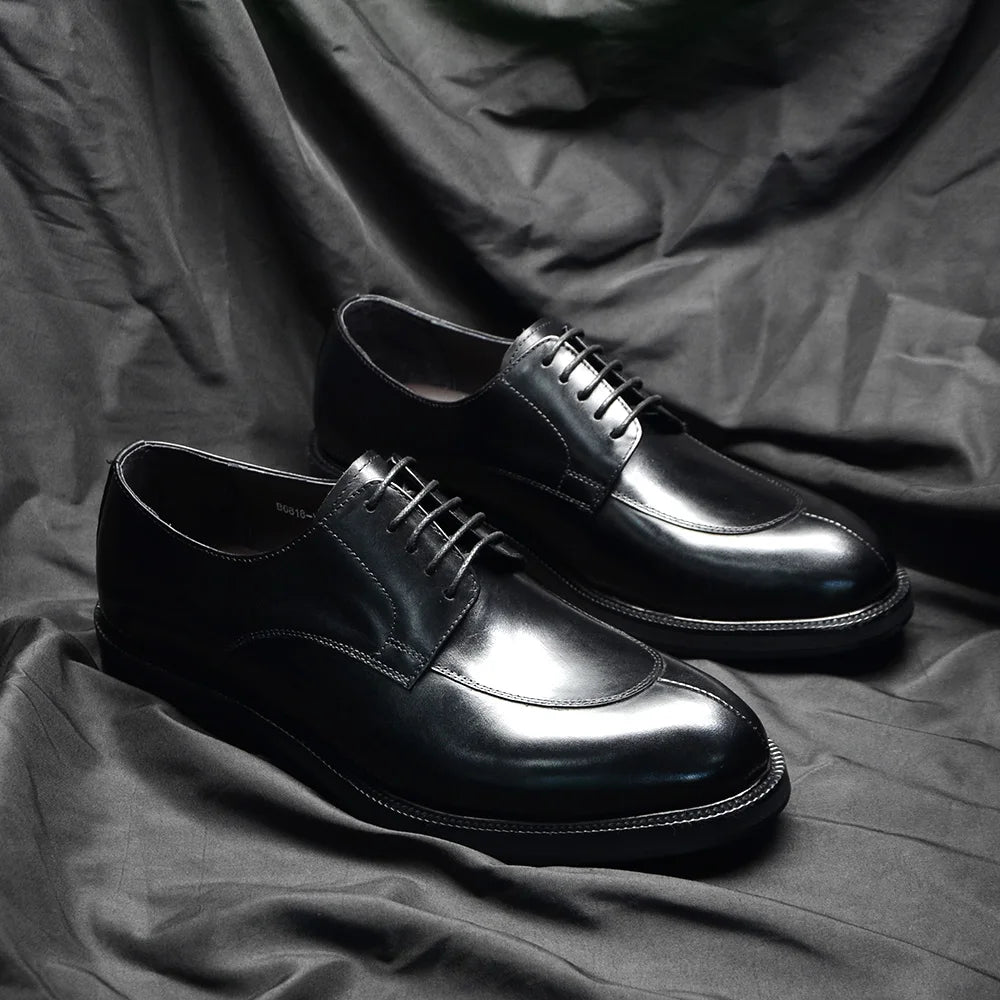 Mocassin Derby demi-chasse en cuir hommes