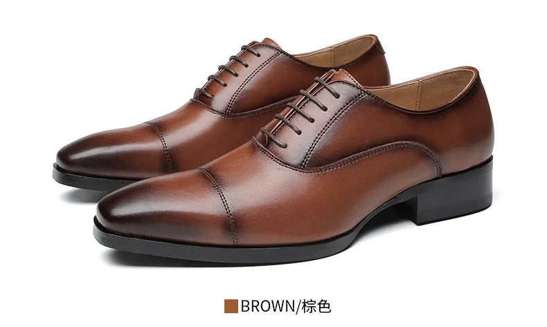 Mocassin Richelieu en cuir pour hommes
