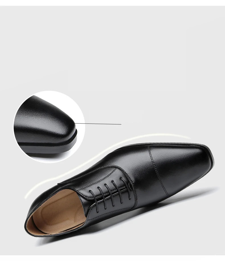 Mocassin Richelieu en cuir pour hommes