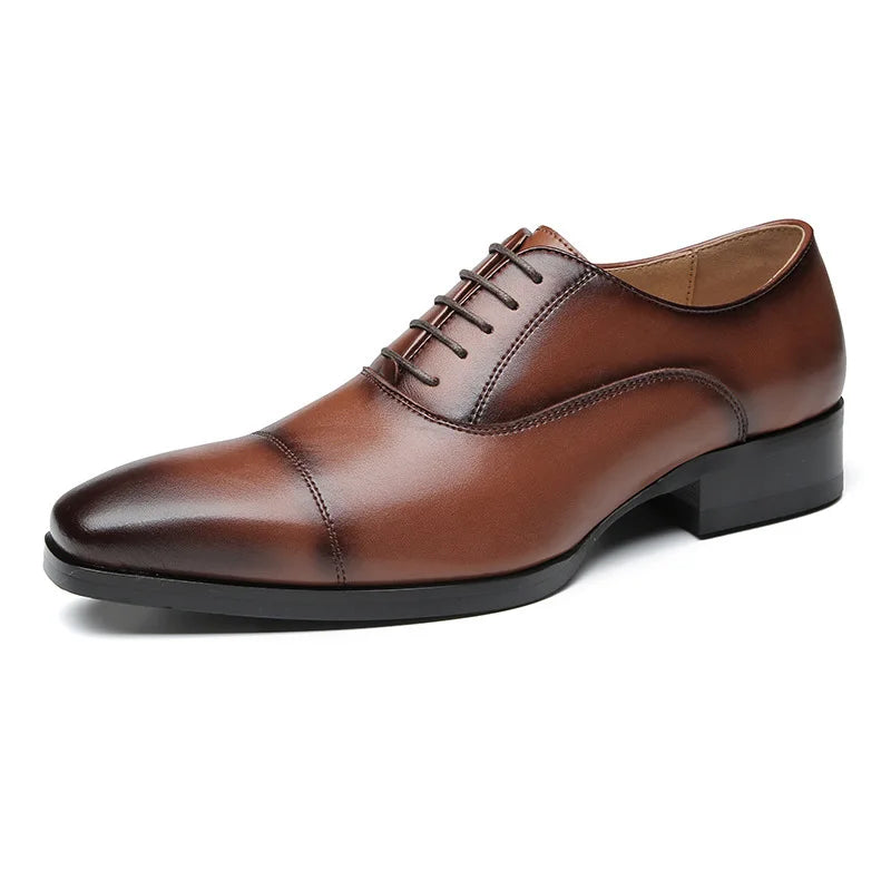 Mocassin Richelieu en cuir pour hommes