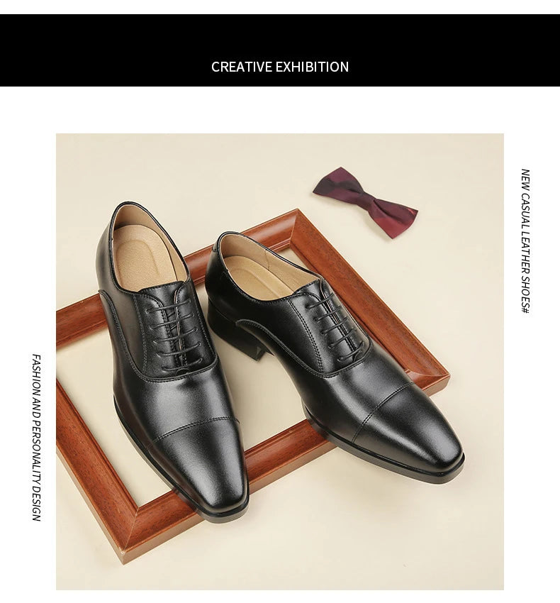 Mocassin Richelieu en cuir pour hommes
