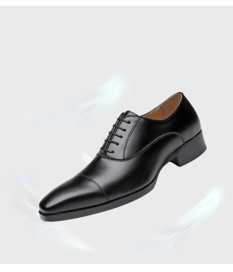 Mocassin Richelieu en cuir pour hommes