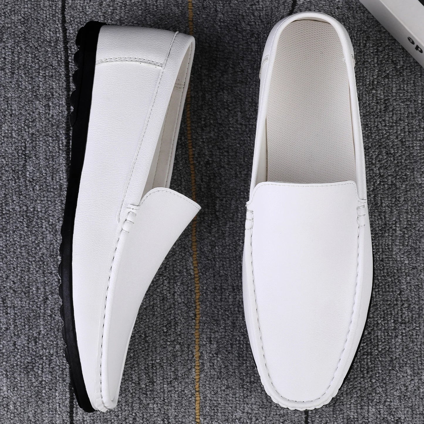 Mocassins en cuir synthétique super légers pour hommes