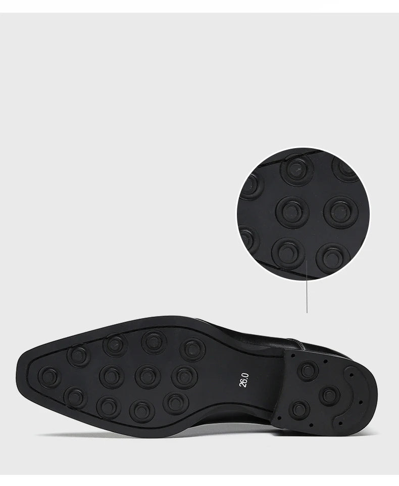 Mocassin Richelieu en cuir pour hommes