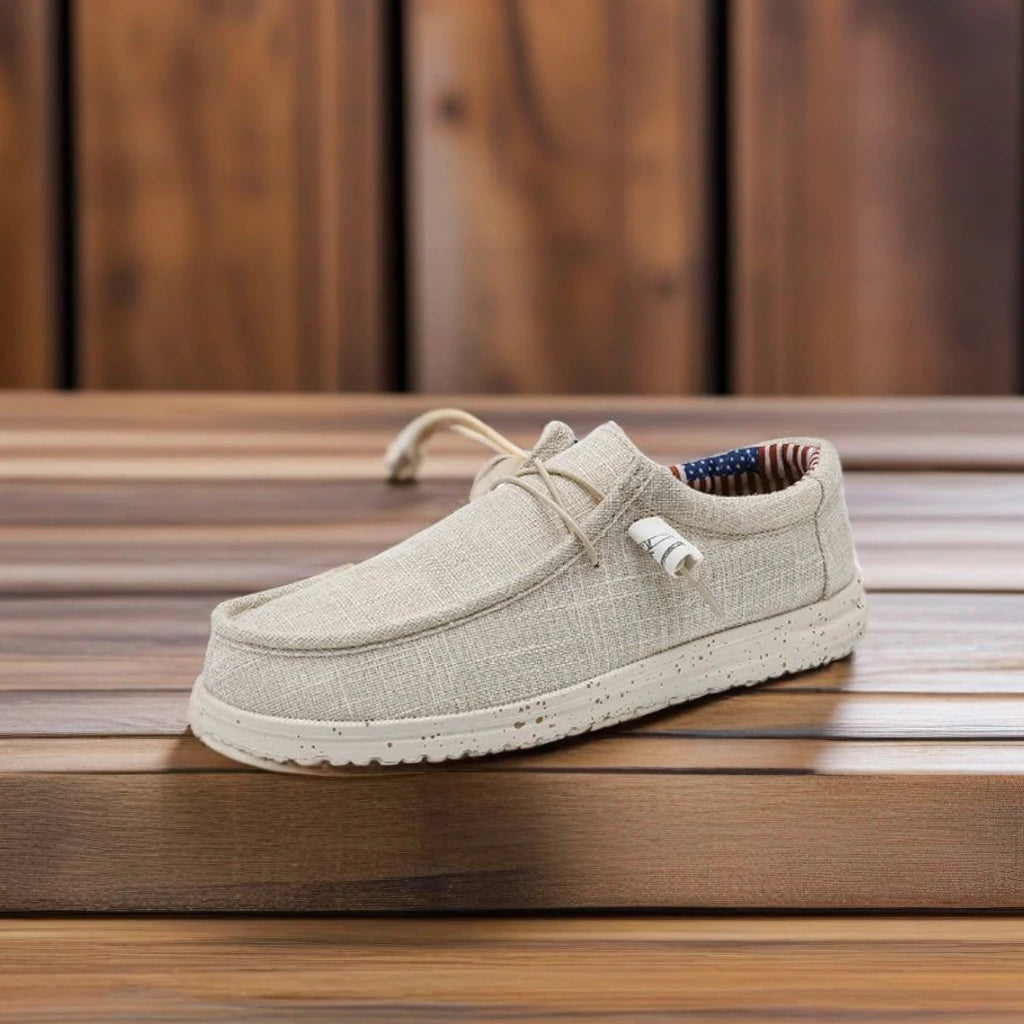 Mocassins légers et décontractés pour homme en tissu