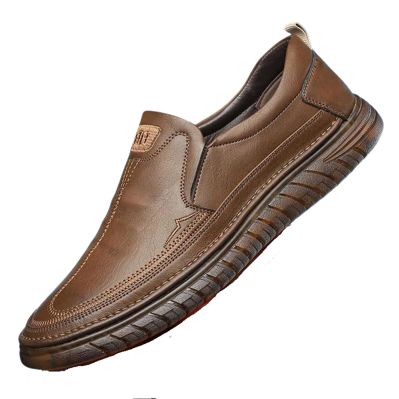 Mocassins marron à semelle souple pour homme