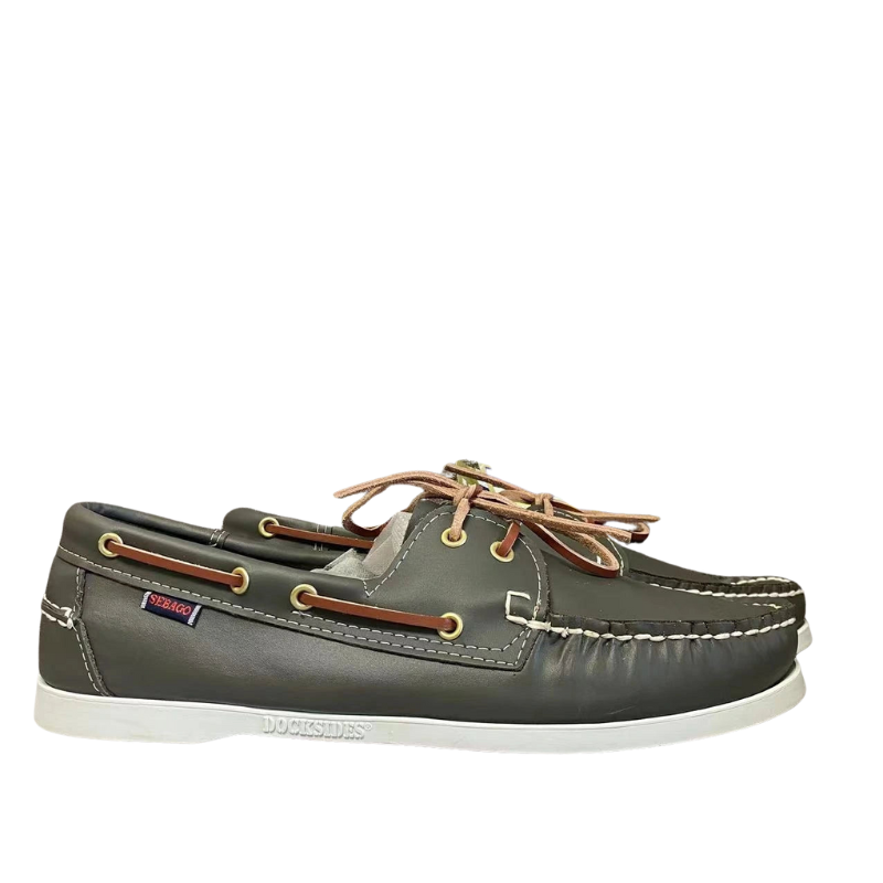 Mocassins bateau noir formels à lacets pour homme