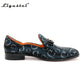 Mocassin de mariage avec motif lettre homme