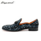 Mocassin de mariage avec motif lettre homme