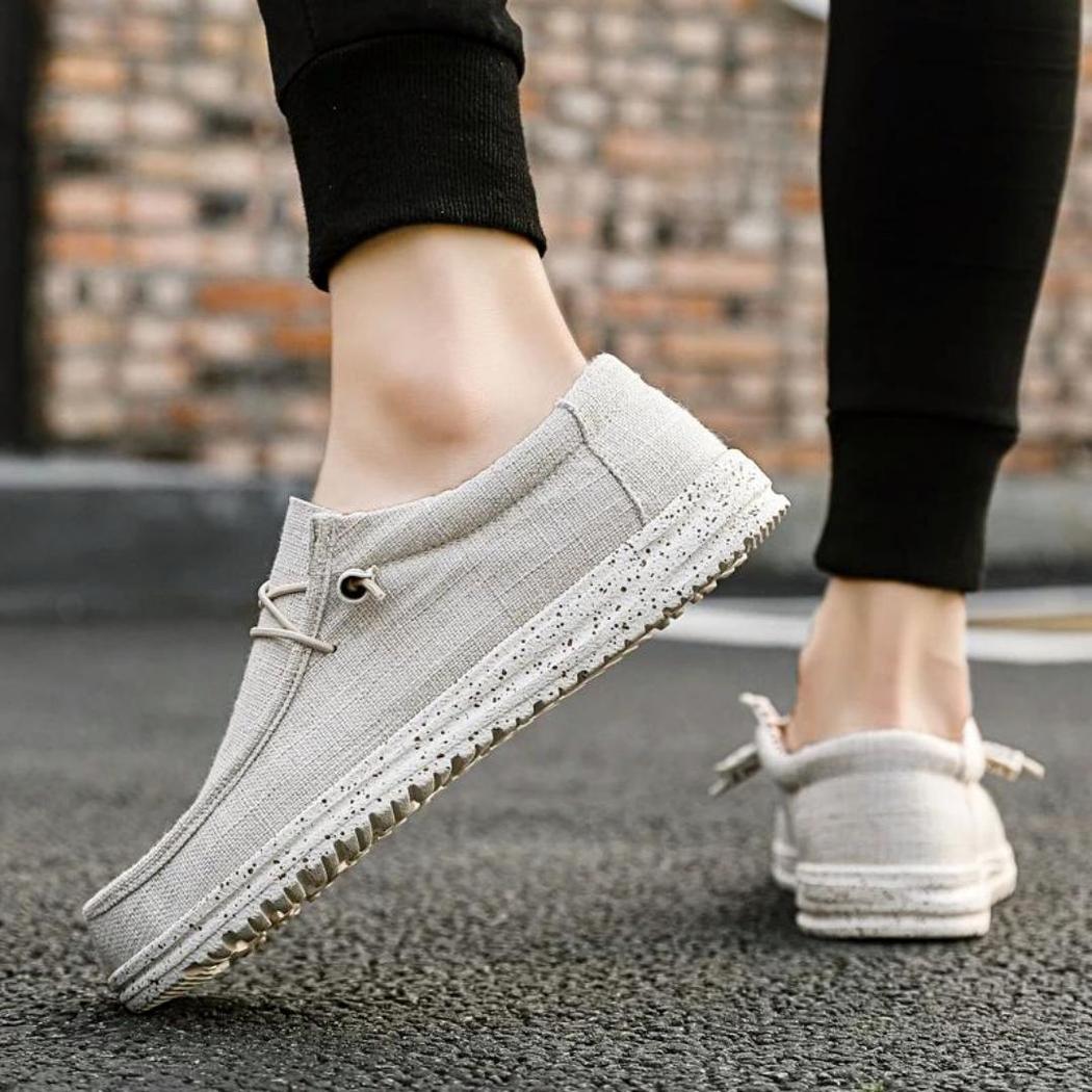 Mocassin beige homme style