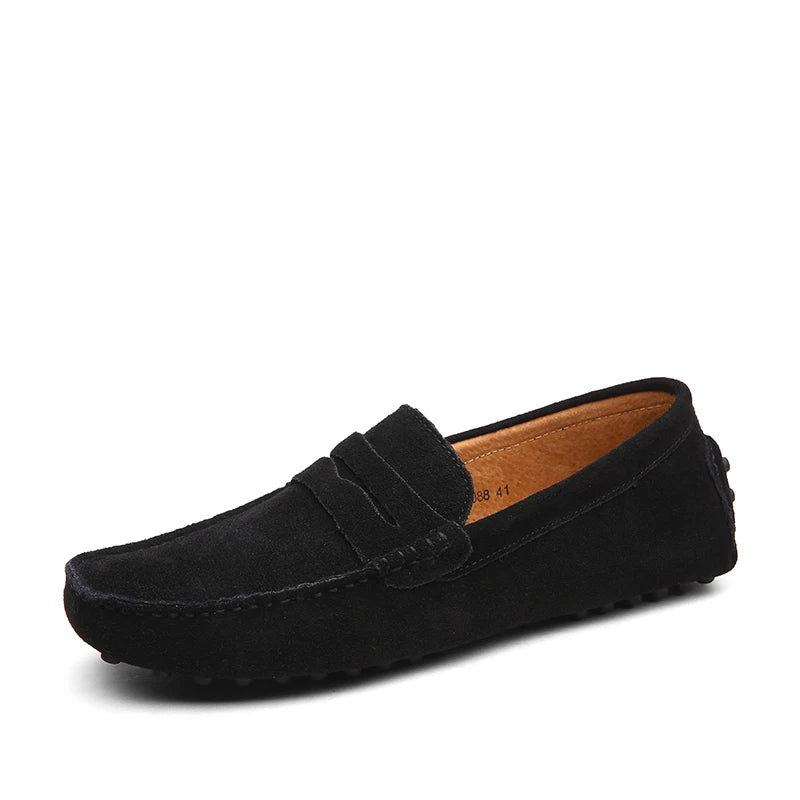 Mocassins souples en daim pour hommes