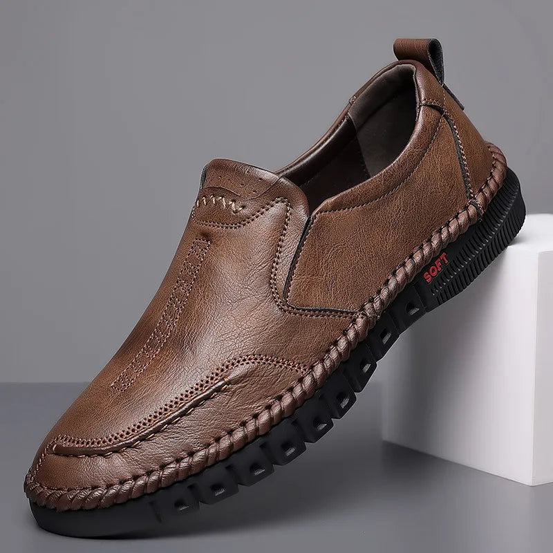 Mocassins orthopédiques à semelle souple pour homme