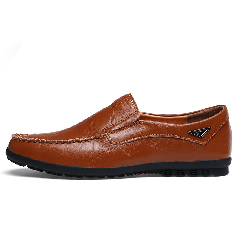 Mocassins confortables et respirants en cuir pour homme