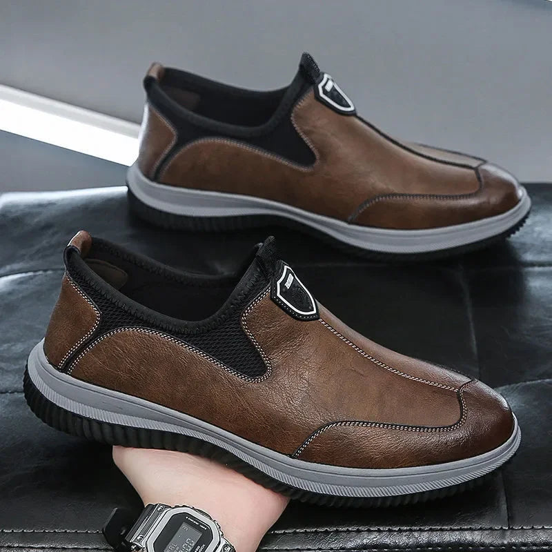 Mocassins chaussure à plateforme pour homme