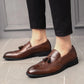 Mocassin marron en cuir pour homme