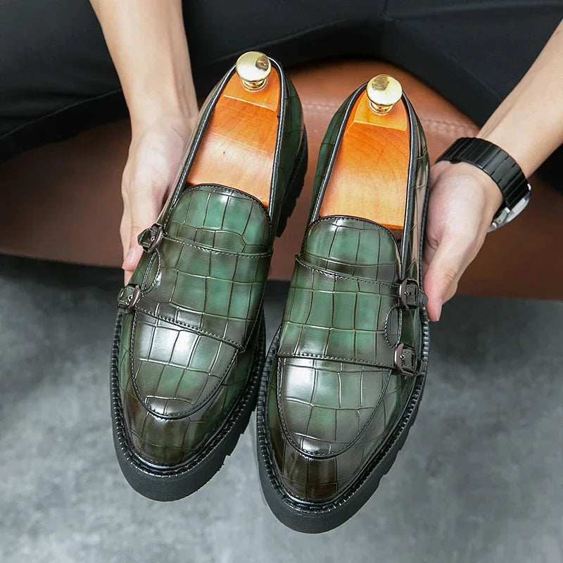 Mocassins à semelle plateforme pour hommes