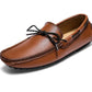 Mocassins bateau style vintage effet cuir pour homme