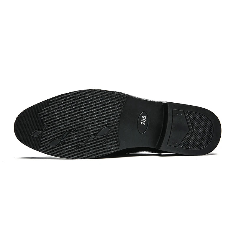 Mocassin luxe effet croco pour homme