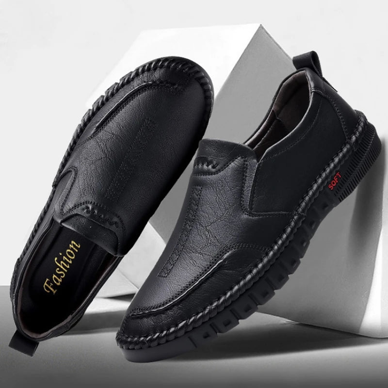 Mocassins orthopédiques à semelle souple pour homme