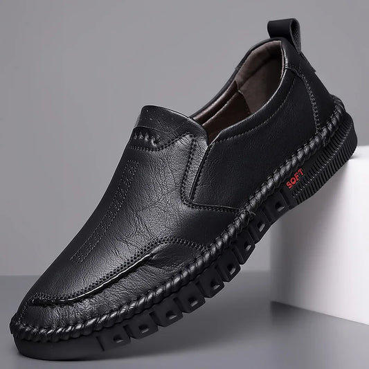 Mocassins orthopédiques à semelle souple pour homme