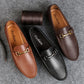 Mocassins italien en cuir véritable pour homme