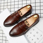 Mocassins décontractés marron ou noir en cuir véritable pour homme