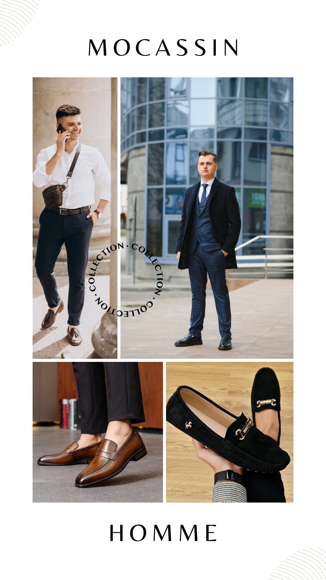 collection de mocassins pour hommes